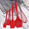 Herramientas de silicona para hornear pasteles, 5 piezas, raspador de silicona, cepillo de aceite, cuchillo para mezclar crema, cocina creativa, directas de fábrica