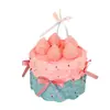 Decoração de Bolo de Marshmallow de Morango para Celebridade da Internet Desenho Animado 3D Doce Decoração de Mesa de Confeitaria Enfeites de Encaixar