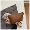 Bolso Pequeño con Patrón de Lichi Transfronterizo para Mujer, Estilo Nuevo, Gama Alta, Bolso Sencillo para el Día a Día, Bolso de Hombro Cruzado Versátil para el Trabajo