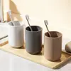 Venta Directa del Fabricante Japonés de Vasos para Enjuague Bucal Vaso para Cepillo de Dientes Simple Universal para Pareja Vaso de Plástico Vaso para Lavarse Stock Listo
