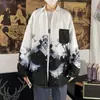 Camisa floral de manga comprida estilo retrô de Hong Kong, com toque leve, para homens e mulheres, casais, versátil, estilo solto, tendência, estilo preguiçoso, camisa cubana