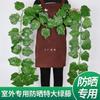 Parra de ratán con flores artificiales, hojas de uva, hojas falsas, hojas verdes, decoración de techo, tubería, protección solar, Parthenocissus