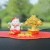 Gato de la Fortuna Creativo Adorno para Coche Juguete que se Mueve Decoración para Tablero Artesanía de Resina