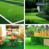 Tapete de Grama Sintética Plástico Artificial Verde Varanda Piso Externo Jardim de Infância Cama Artificial Grama Sintética Decorativa