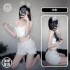 Lingerie Sexy de Renda Sem Alças Sem Costas Uniforme Tentação Laço Pijama Roupa Apaixonada