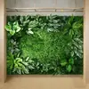 Pared Verde de Plantas Tridimensional, Paisajismo con Flores Artificiales, Pared de Fondo Artificial, Combinación de Paisaje, Decoración de Interiores, Pared de Plantas Simulada