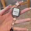 Correa de Acero Inoxidable Adecuada para Apple Iwatch11 Correa de Reloj Correa Applewatch9 Octava Generación Trébol de Cuatro Hojas S8