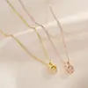 Un Collar con Diseño de Astas de Ciervo con Sentido del Diseño, con Circonita, Cadena Sencilla de Acero de Titanio para Clavícula, Joyería de Estilo Lujo Sencillo para Mujeres