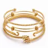 Brazalete abierto de acero inoxidable para mujer, moderno y sencillo, accesorios para joyería hechos a mano DIY al por mayor