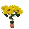 Bolsa de Material de Papel Crepé Hecha a Mano Papel Elástico Papel Enrollado a Mano Girasol Set DIY Hecho a Mano