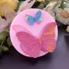 Molde de silicona para fondant tamaño mariposa festival de mariposas líquido DIY decoración de pastel de chocolate molde herramienta para hornear