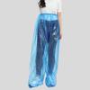 Pantalones de Lluvia Desechables Largos de Plástico Impermeables para Viaje al Aire Libre Rafting Senderismo Ciclismo Leggings de Impermeable Divididos para Hombre y Mujer