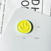 Pegatina magnética para refrigerador con carita sonriente de color, para tablero de mensajes, edición en blanco y negro, pegatina magnética fija, decoración para oficina y cocina.
