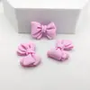 Accesorios de resina diy lazo horquilla para el cabello de niños parche de cordón adhesivo tridimensional material de hebilla de zapato caja de almacenamiento para funda de teléfono móvil