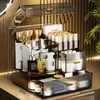 Caja de Almacenamiento para Cosméticos Escritorio Tocador A Prueba de Polvo Gran Capacidad Hogar Productos para el Cuidado de la Piel Lipstick Mascarilla Caja de Almacenamiento de Plástico