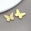 Llavero Pendiente Pendiente Pendiente Pendiente de Abeja Mariposa Libélula Joyería de Acero Inoxidable para Manualidades