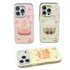 Funda de teléfono mini pastel con forma de corazón adecuada para Apple 16PROMAX, funda suave para iPhone 15Plus, 14 estilo fresco, 13 diseño divertido