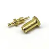 Conector Coaxial Rf/Rp Hembra de Latón Chapado en Oro Tipo Split Sma Hembra Soldadura Rg1.13 Rg0.81