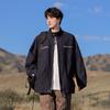 Nasa Moderna Retro Americano Detroit Chaqueta de Algodón para Hombre Primavera y Otoño 2025 Nueva Chaqueta de Trabajo con Cuello Alto