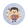 Mercado Cultural e Criativo Lu Xun de Shaoxing Itens Decorativos Mesa Engraçados e Interessantes Porta-Copos de Trabalhador Resistentes ao Calor Lembranças de Viagem