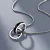 Collar Masculino Hip-Hop Personalidad Colgante Nicho Versátil Cadena para Suéter Cadena para Suéter Acero Titanio No se Desvanece Accesorios Masculinos