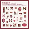 Paquete de Stickers Yanji Serie Membrete de Mansión Tema Retro Manualidad DIY Material Stickers Decorativos 30 Piezas en 6 Estilos para Elegir