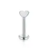 Anillo de labio de acero inoxidable de 7 piezas para piercing transfronterizo, bola de amor, diamante, clavo de nariz, acrílico, varilla suave UV, pendiente de oreja