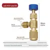 Ar Condicionado Portátil de Fabricante Válvula de Segurança de Fluoreto 1/4-5/16 Anticongelante Chave de Fluxo Manual R22R410R32 Acessórios de Cobre