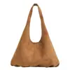 Bolsa de mão estilo retrô e casual Yaozi para mulheres, nova coleção 2026, grande capacidade, adequada para trabalho e deslocamento, bolsa tote versátil e casual ou bolsa transversal