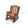 Adornos de Silla Mecedora de Madera Casa de Bebé Zakka Escritorio Lindo Curativo Micro Accesorios Decorativos Artesanías de Tilo