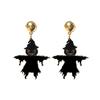 Aretes Creativos Retro de Halloween Araña Calabaza Bruja Acrílicos Personalizados Ataúd Hueco