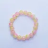 Pulsera para jugar con placa de Bodhi imitación color degradado para niñas pulsera de cuentas de vidrio pulsera de cuentas para estudiantes de primaria las niñas pueden platear