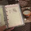 Ponto de Bolinha Renda Acrílico Divisória M5 Estilo Ins Fofo Caderno de Folhas Soltas DIY Caderno Decorativo Alto Valor Estético