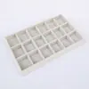 *Caja de joyería forro esponja almohadilla caja de pendientes joya de mano caja de almacenamiento de joyas interior de cajón rejilla de terciopelo