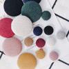 Joyería al por mayor otoño e invierno hebilla de tela simple retro versátil estilo académico aretes aretes materiales hechos a mano DIY