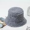 Nuevo Otoño e Invierno Imitación Lana de Cordero Teddy Sombrero de Pescador Femenino Estilo Coreano Celebridad de Internet Bordado ins Moderno Cálido Sombrero de Cubo Transfronterizo