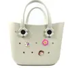 Bolsa de Playa Eva, Bolso de Mano Simple Casual Europeo y Americano, Bolsa Perforada DIY, Bolso de Moda para Mujer para Deportes al Aire Libre