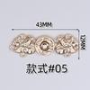 Botões Decorativos Hanfu, Botões Cheongsam Estilo Chinês Vintage, Botões Rã de Metal para Cheongsam, Ferramenta Destacável para Apertar a Cintura de Jeans