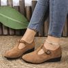 Zapatos Planos de Exportación Europea y Americana Talla Grande con Hebilla Calada de Tacón Bajo para Mujer Zapatos de Frijol de Tela Nueva Ballet Boca Baja Amazon