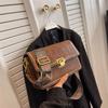 Bolsa de Ombro Moda Vintage Bolsa Feminina de Nicho 2023 Novas Bolsas Primavera Popular Simples Transversal Coreana Pequena Quadrada