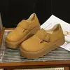 Zapatos Birkenstock completamente cerrados de suela gruesa 2026 nuevos primavera/otoño slip-on marrones retro zapatos sencillos ligeros zapatos Birkenstock para mujer