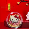 Popular no comércio exterior: Adesivo de telefone dourado Sanrio Hello Kitty, Cinnamoroll ouro puro 999 desenho animado fofo colorido adesivo dourado