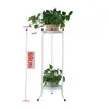 Soporte de Flores de Hierro Forjado de Múltiples Niveles para Plantas Verdes, Piso de Sala de Estar Balcón Doble Capa, Envío Gratis, Diseño Simple Estilo Europeo