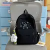 Crema Sanadora Estilo Coreano Mochila Escolar con Bordado de Estrella Amarilla, Juvenil y Antiedad, Estilo Dulce de Mejor Amiga, Mochila Pequeña de Viaje