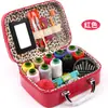Kit de Costura para Casa Bolsa de Costura de Madeira Pequenas Ferramentas Portátil Multifuncional Conjunto de Agulha e Linha para Costura Dormitório de Estudante