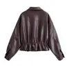 MYST&ZA Otoño Nuevas Llegadas Abrigo de Botones Cruzados con Cinturón para Mujer, Estilo Francés Simple, Manga Larga, Cuello Alto