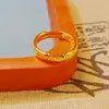 Nuevo Anillo Abierto Hielo Triturado Color Oro Arena Moda para Hombres y Mujeres Anillo de Pareja Hielo Triturado Brillante Joyería Chapada en Cobre Dorado