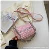 Bolso Cuadrado Pequeño de Cadena Rómbica de Alta Calidad Estilo Coreano para Mujer 2024 Verano Nuevo Bolso de Hombro Versátil Bolso Bandolera Súper Popular
