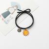 Pulsera de cuerda para la cabeza de doble uso, pequeña banda de goma para la muñeca del novio, pareja, un par, ins Net red, femenina, para atar el cabello, estuche pequeño de cuero
