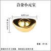 Lingote Sólido da Sorte Plástico Estilo Chinês Decoração de Porta-Retrato da Sorte Acessórios Lingote Dourado Brilhante Acessórios de Decoração de Barra de Ouro